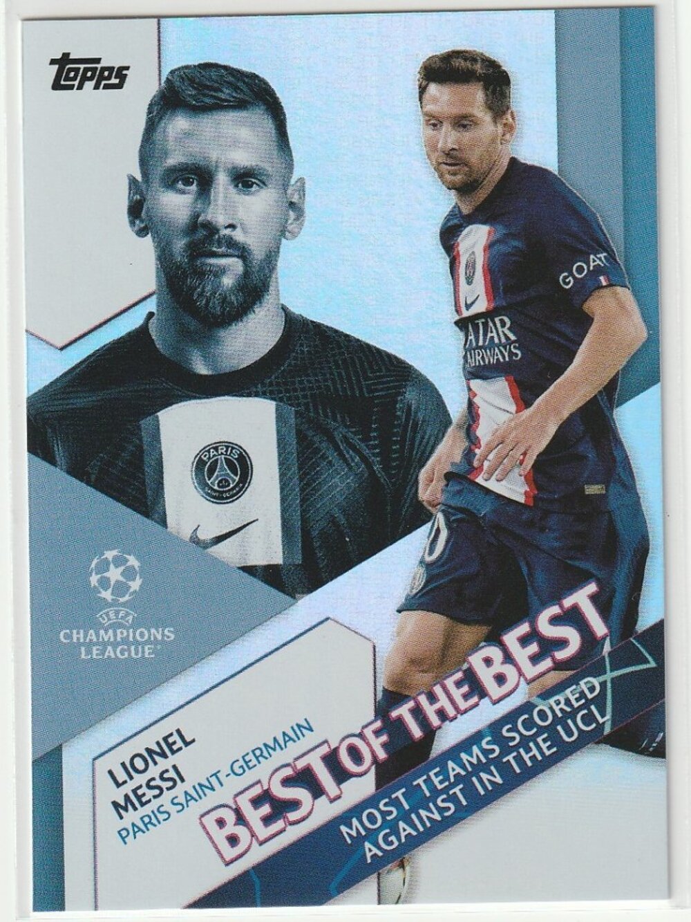LIONEL MESSI 2022-23 Topps UEFA Best of the Best Paris Saint-Germain #BB-7